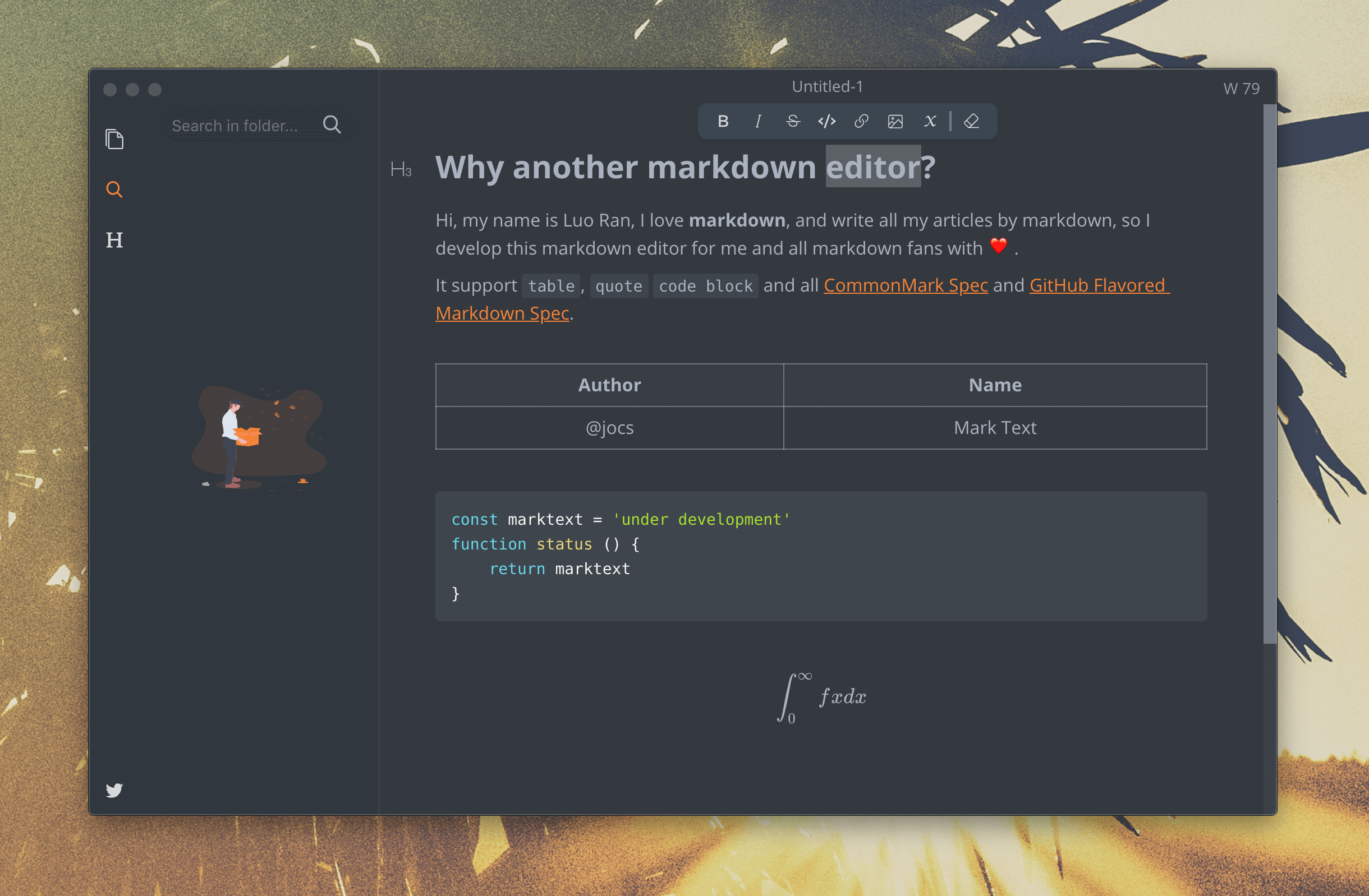 适合科研人员的免费开源纯粹的Markdown编辑器:marktext
